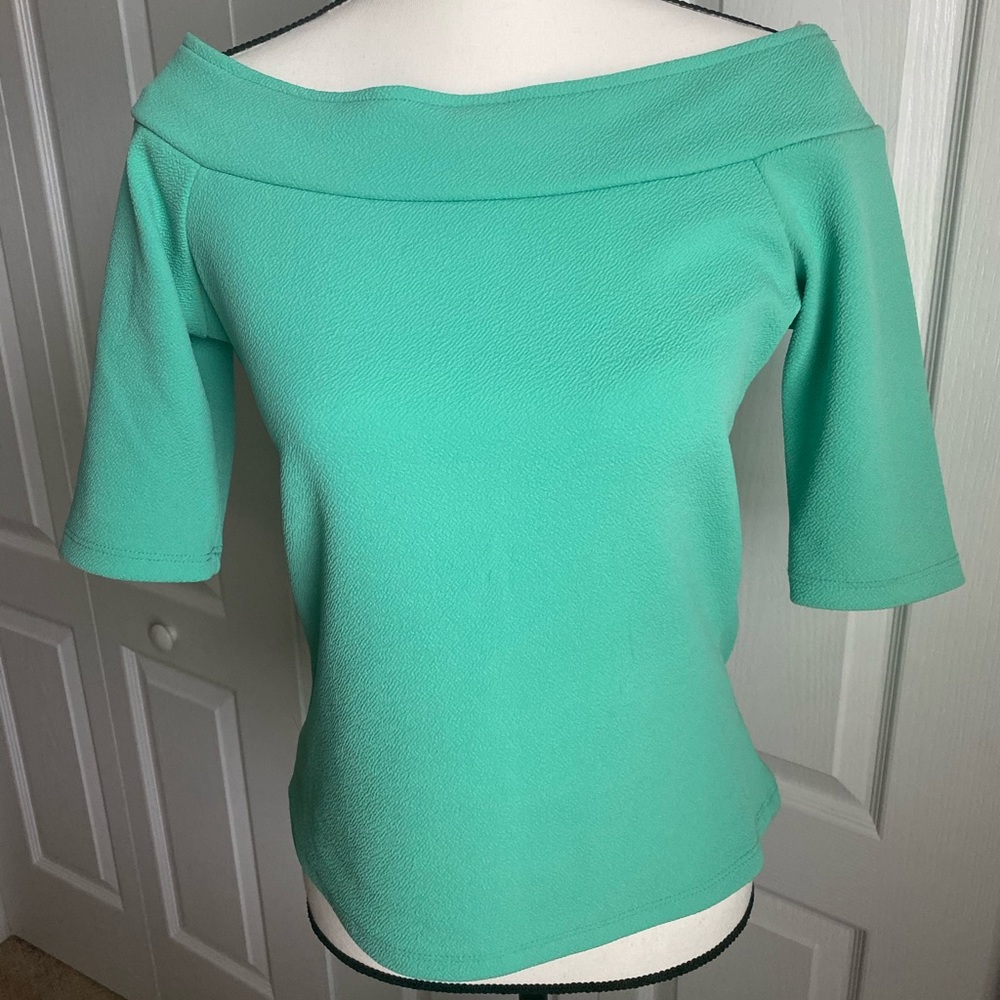 Seafoam Blue Blouse